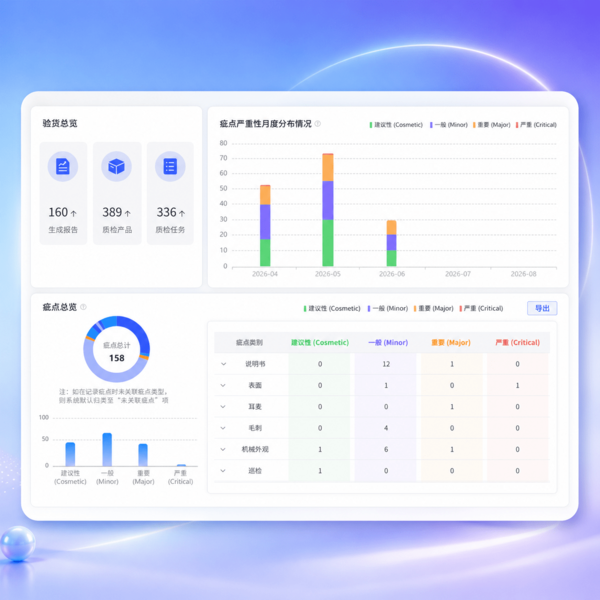 翼检通质检数据归档与追溯界面